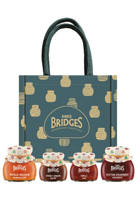Mrs Bridges Green & Gold Hamper