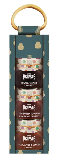 Mrs Bridges Green & Gold Triple Juco Bag