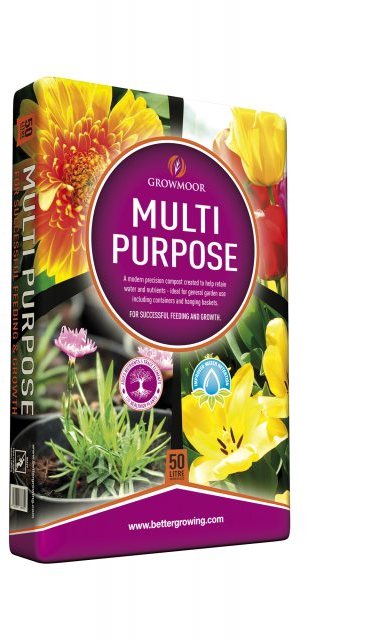 GROWMOOR Growmoor Multi Purpose Reduced Peat Compost 50L