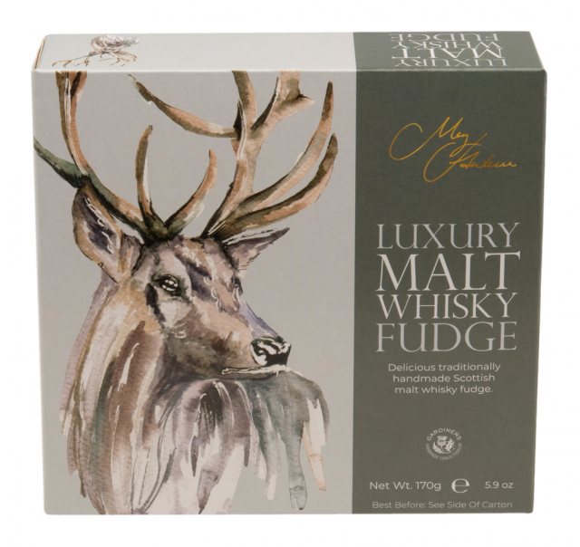 Meg Hawkins Luxury Malt Whiskey Fudge Stag 170g