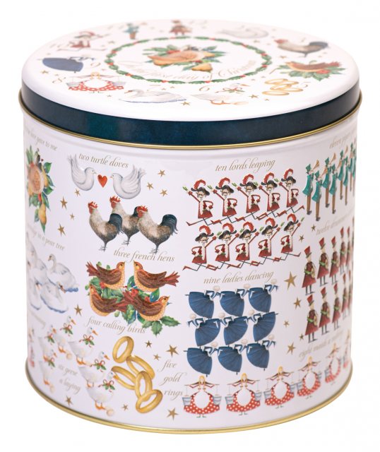 Farmhouse Assorted Biscuits 12 Days Of Christmas Tin 450g