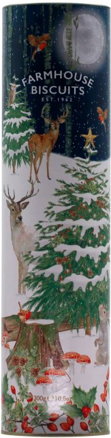 Farmhouse Spiced Oat Crumble Biscuits Woodland Scene Tube 300g