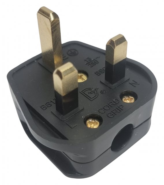 Nylon Plug Black 13A