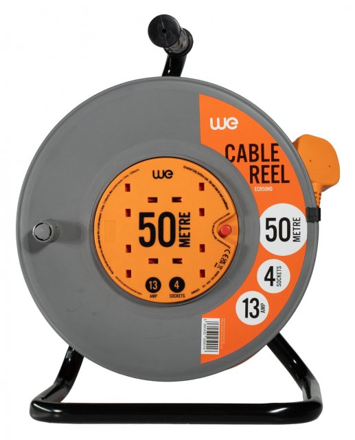 Extension Reel 4 Gang 13A 50m