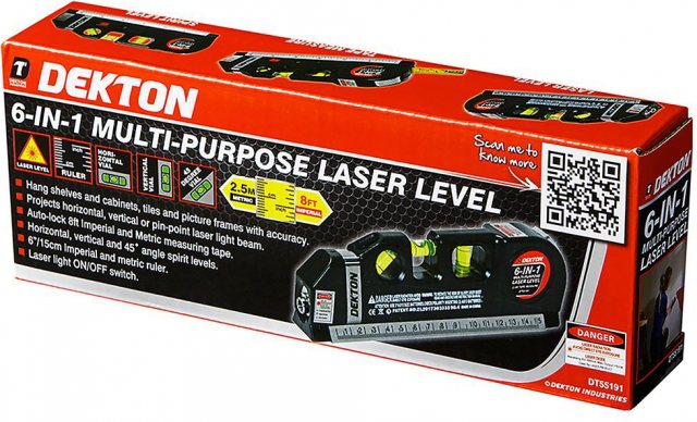 Dekton Multi Purpose 6 In 1 Laser Level