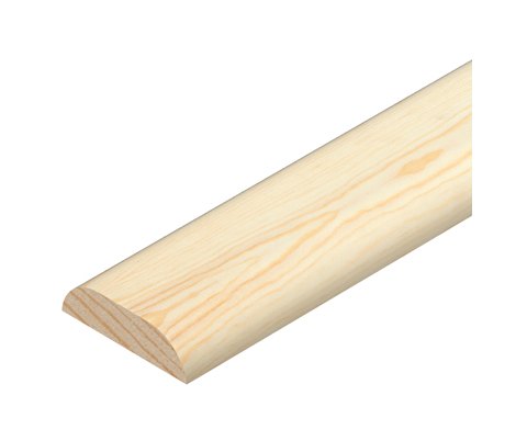 Cheshire Mouldings D Mould Pine Cover 2.4m 18mm x 6mm
