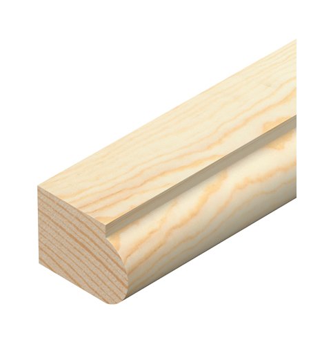 Cheshire Mouldings Staff Bead Pine Glass Bead 2.4m 15mm x 21mm