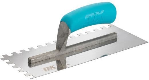 Ox Tools Ox Tools Trade Notched Stainless Steel Trowel 10mm