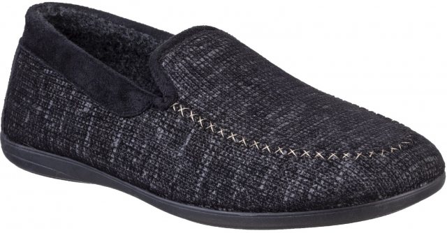 Cotswold Cotswold Stanley Loafer Slipper Black