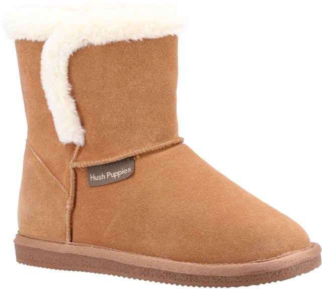 Hush Puppies Hush Puppies Ashleigh Slipper Bootie Tan