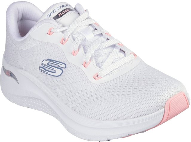 Skechers Skechers Arch Fit 2.0 Trainer White/Pink/Blue