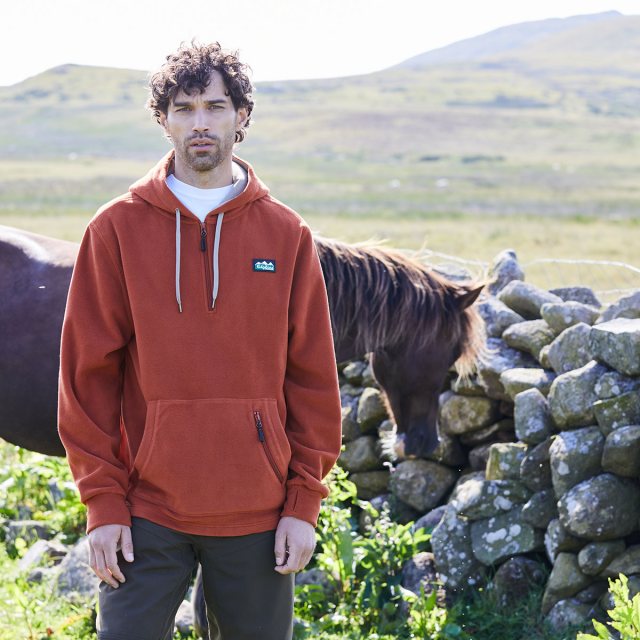 Ridgeline Ridgeline Ballistic Fleece Hoodie Russet