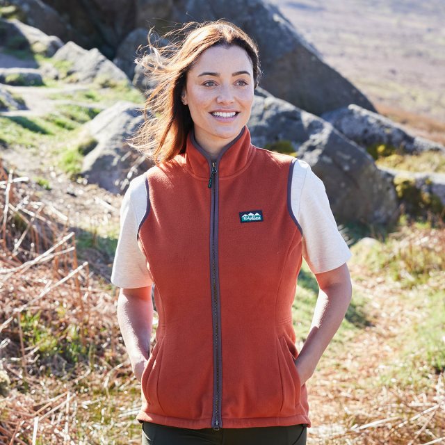 Ridgeline Ridgeline Kodiak Fleece Gilet Russet