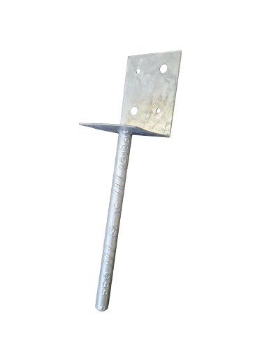 Eliza Tinsley Eliza Tinsley Galvanised Sleeper Base Fix For Concrete