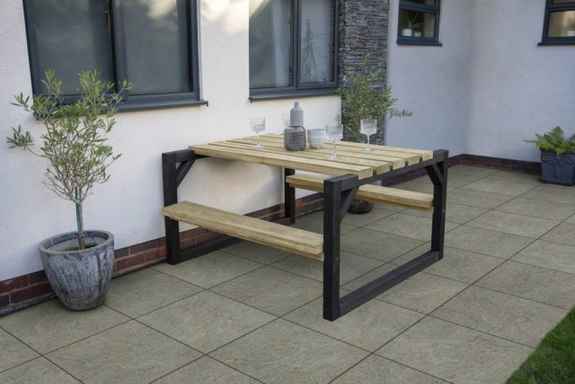 Forest Garden Forest Garden Colour Block Picnic Bench