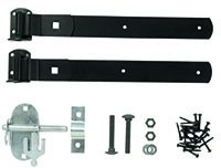 Forest Garden Forest Garden Black Zinc Coated Pad Bolt Set