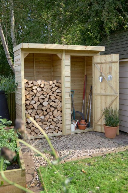 Forest Garden Forest Garden Overlap Log & Tool Store
