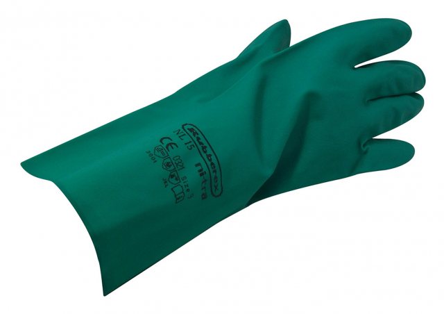 Nitrile Gauntlet Glove Green
