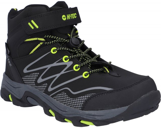 HI-TEC Hi-Tec Blackout Mid Boot Black/Lime