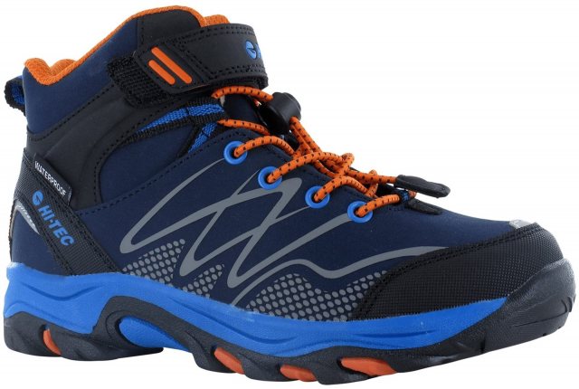 HI-TEC Hi-Tec Blackout Mid Boot Navy/Orange/Lake Blue
