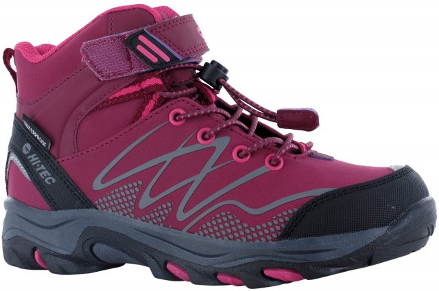HI-TEC Hi-Tec Blackout Mid Boot Dark Rose/Fuschia