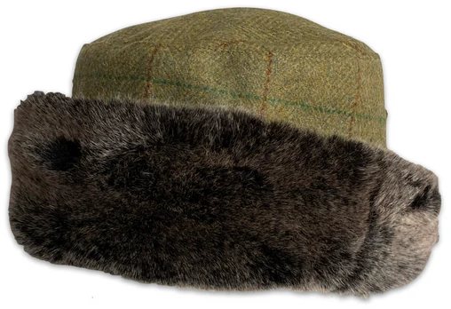 P J Powell Fur Trim Tweed J2 Hat
