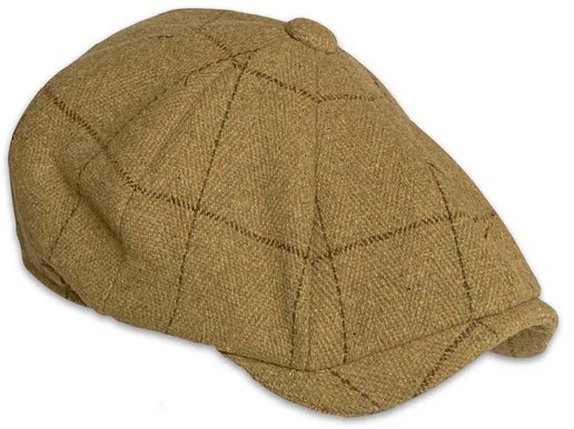 P J Powell Mix 8 Piece Cap Brown