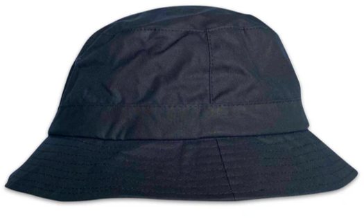 P J Powell Wax Bucket Hat Navy
