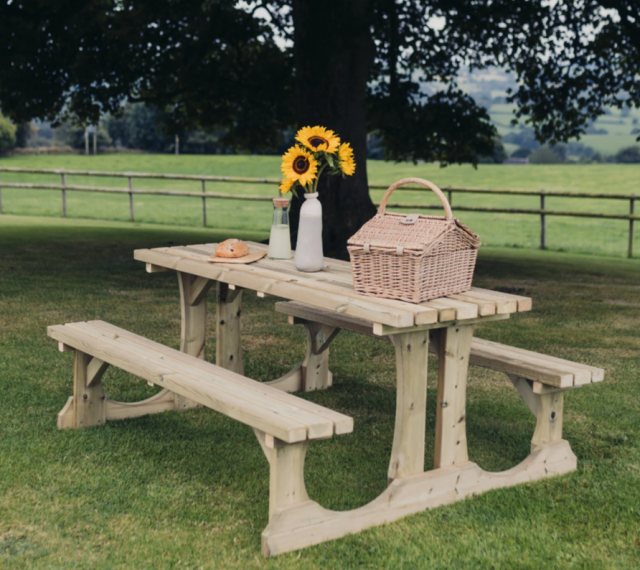 Churnet Valley Lunar 4 Seater Bench