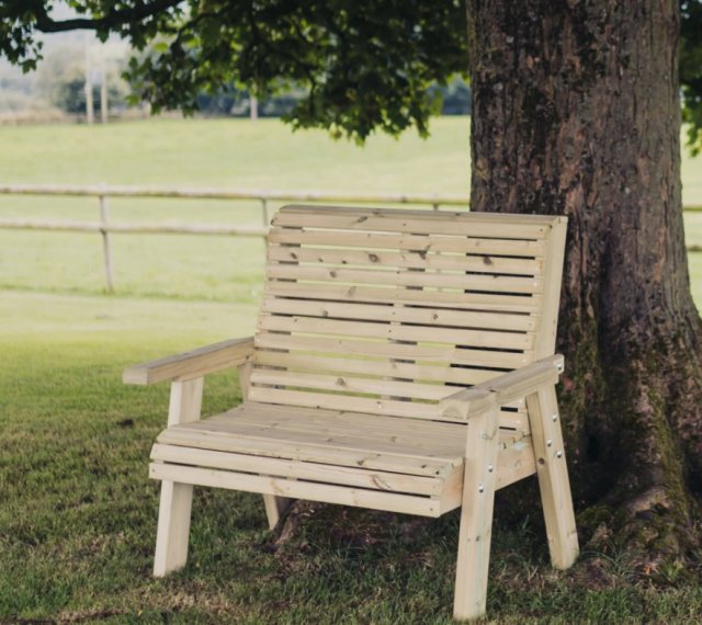 Churnet Valley Ergonomic 2 Seater Bench