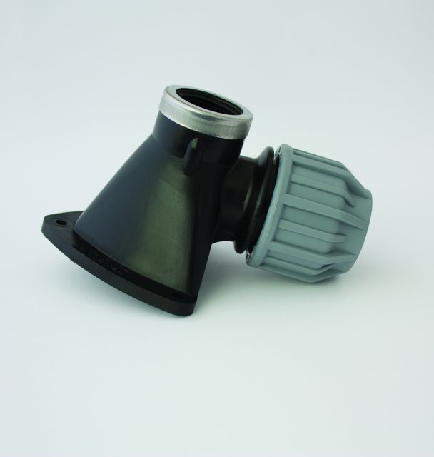 Kalsi Plastics Kalsi K Blue Compression Wall Elbow