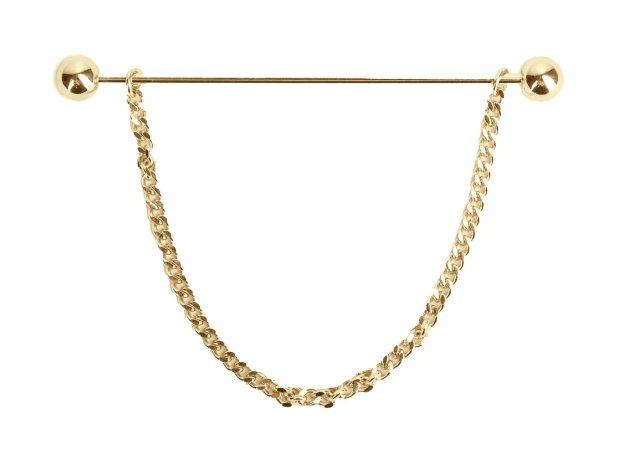 SUPREME Supreme Products Class Act Collar Pin Gold 6.5cm