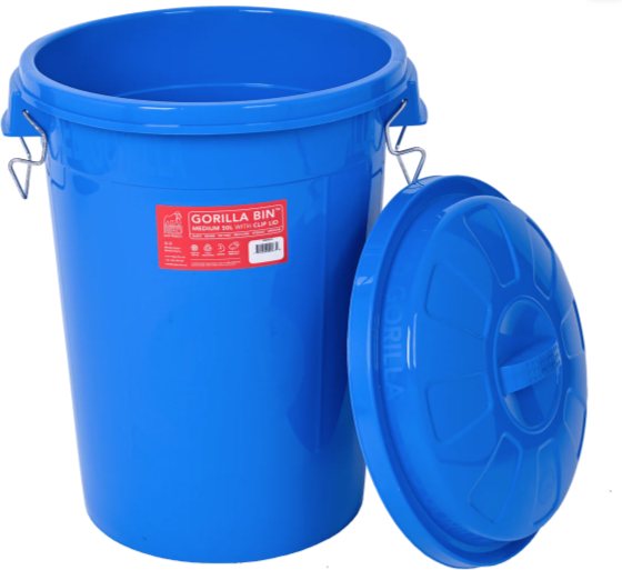REDGORIL Red Gorilla Bin With Clip On Lid