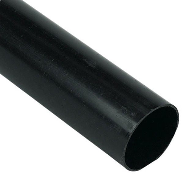 Kalsi Plastics Kalsi Round Downpipe Black 4m