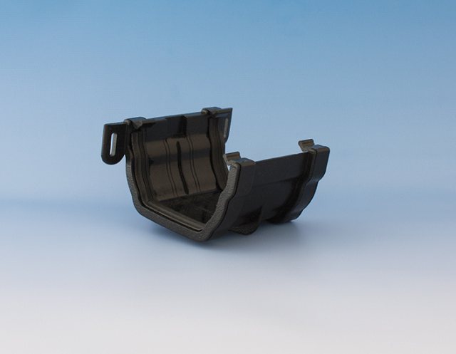Kalsi Plastics Kalsi Square/Round Gutter Adaptor Black