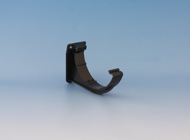 Kalsi Plastics Kalsi 1/2 Round Fascia Bracket Black