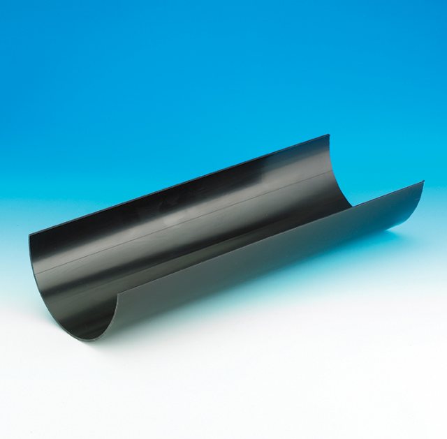 Kalsi Plastics Kalsi Gutter Black 150mm 4m