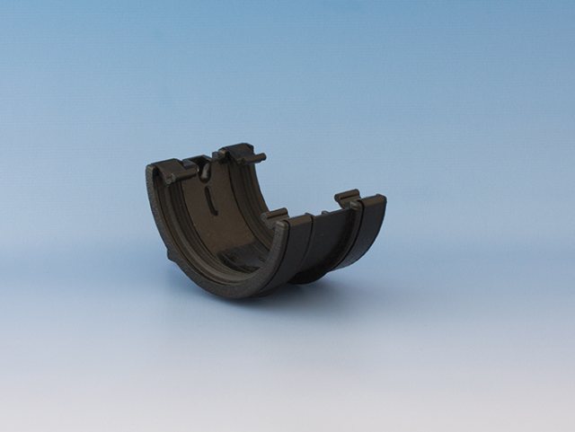 Kalsi Plastics Kalsi Gutter Union Black 150mm