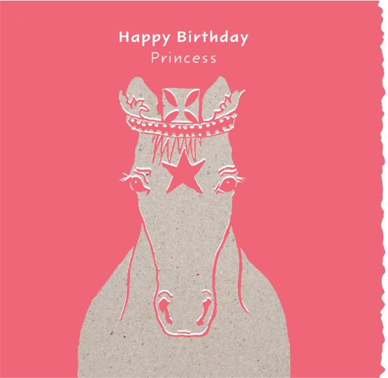 Deckled Edge Colour Block Birthday Card
