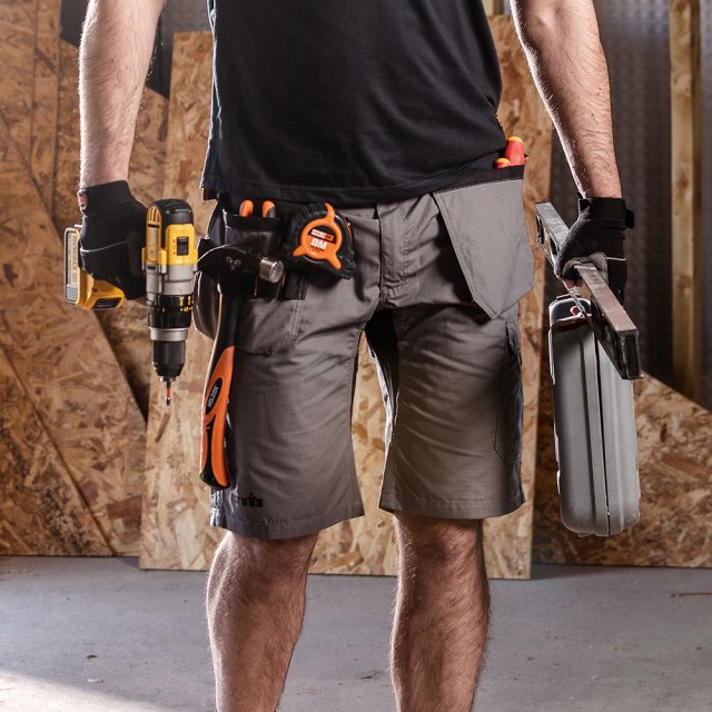 Scruffs Workwear Scruffs Trade Flex Holster Shorts Graphite