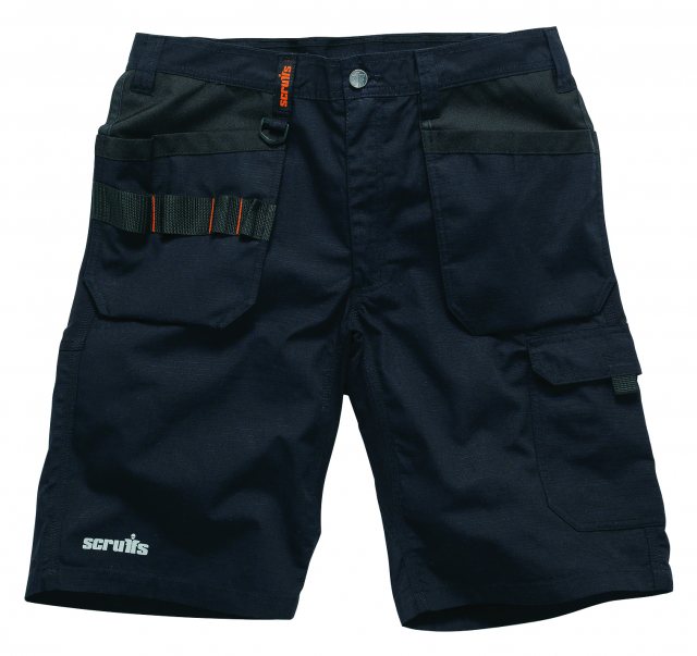 Scruffs Workwear Scruffs Trade Flex Holster Shorts Black