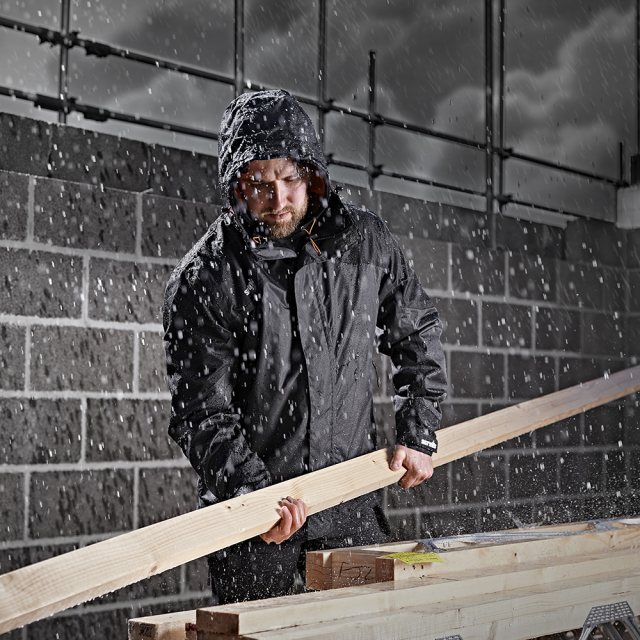 Scruffs Workwear Scruffs Tech Waterproof Jacket Graphite/Black