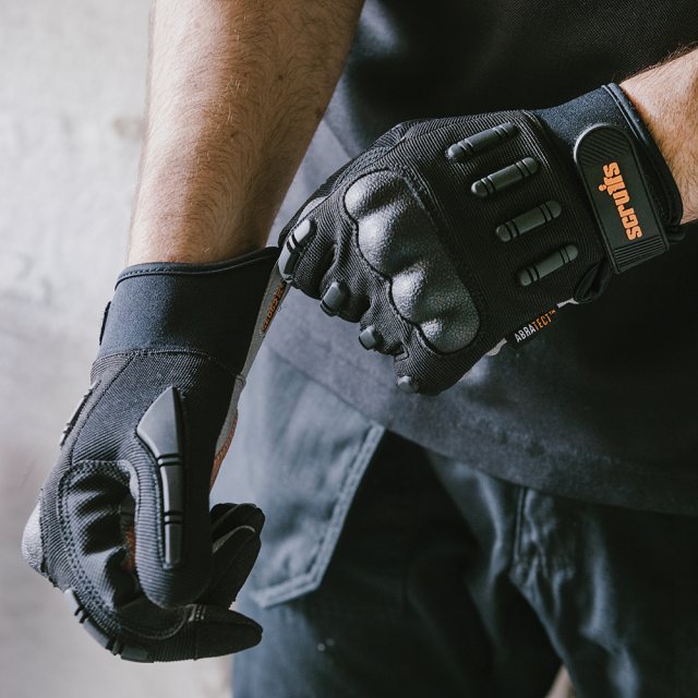 Scruffs Workwear Scruffs Trade Shock Impact Gloves Black