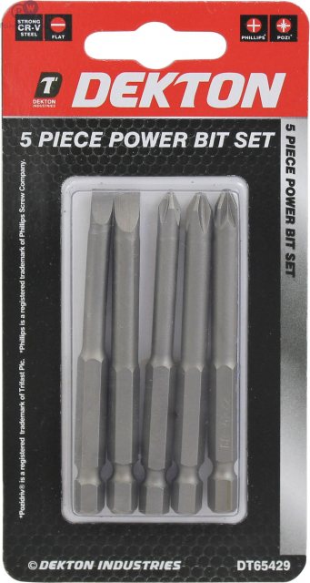 Dekton Power Bit Set 5 Piece