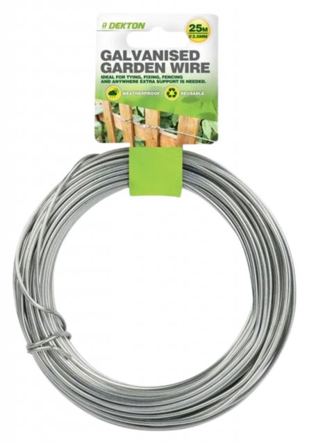 DEKTON Dekton Galvanised Garden Wire 25m