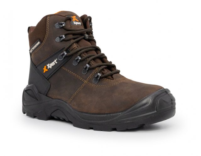 Xpert Workwear Xpert Typhoon S3 Safety Waterproof Boots Brown