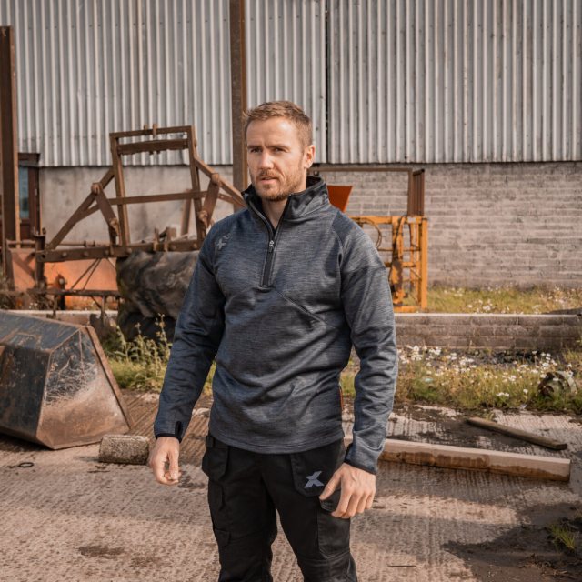 Xpert Workwear Xpert Pro Half Zip Tech Fleece Anthracite/Grey