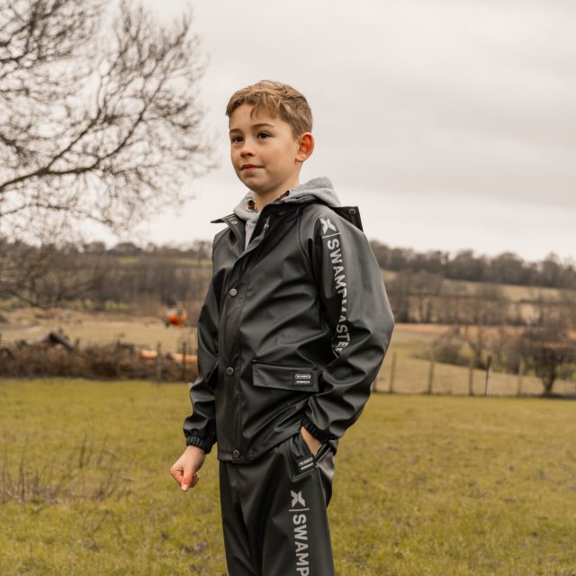 Xpert Workwear Xpert Swampmaster No Sweat Junior Waterproof Jacket Navy