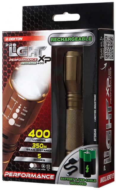 Dekton Performance Torch 350m Beam 400 Lumens