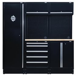 Draper Draper Modular Storage Combo With Hardwood Worktop 11 Piece